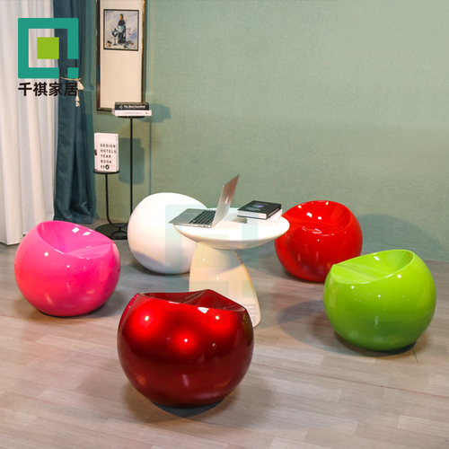 创意造型玻璃钢苹果凳