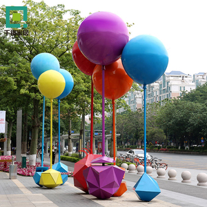 玻璃钢气球雕塑广场摆件